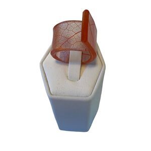 Awesome Acrylic Translucent Orange Ring. Purchased at Palm Springs Gallery